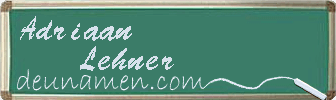 Adriaan Lehner Visitenkarte